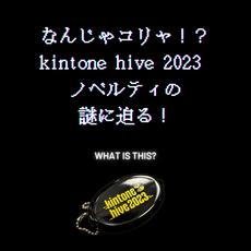 なんじゃコリャ！？ kintone hive 2023 ノベルティの謎に迫る！