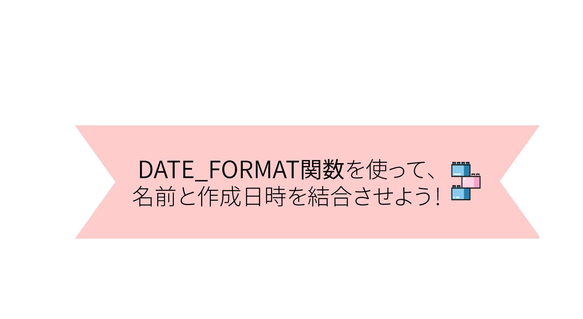 DATE_FORMAT関数を使って、名前と作成日時を結合させよう！ | kintone 